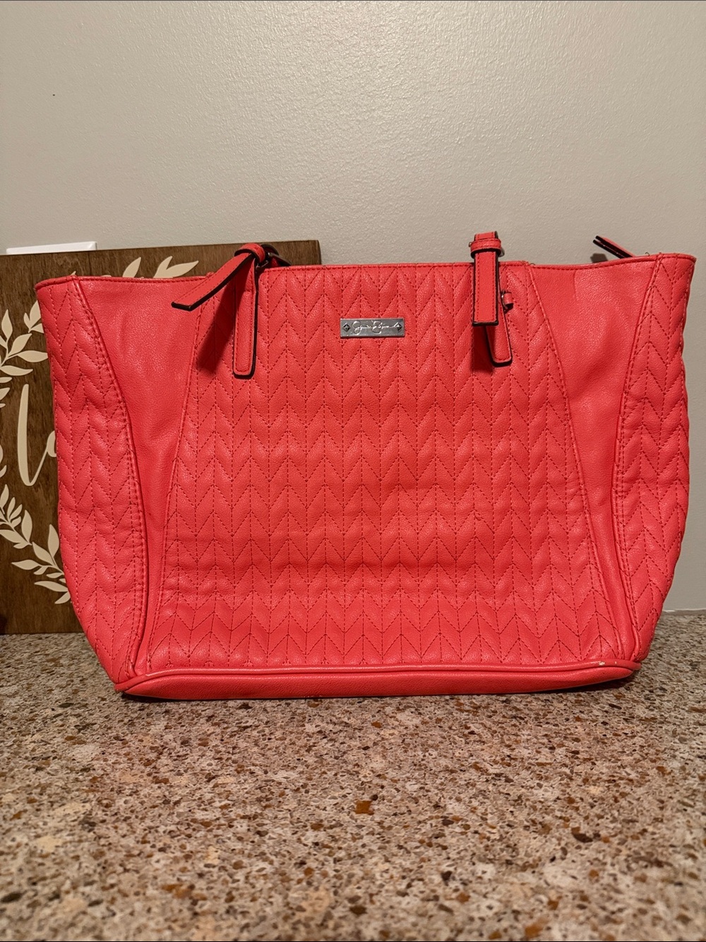 Jessica Simpson Coral Quilted Tote